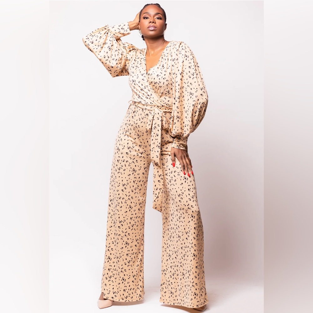 TJL COLLECTION Animal Printed Jumpsut